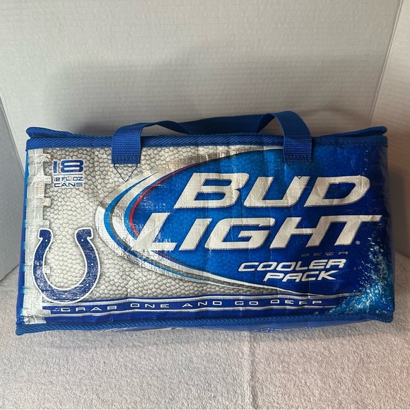 bud light Other - Bud Light Budweiser 18 Can Insulated Cooler Bag Pack Collectible Ad 2009 EUC